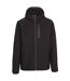 Mens marlon soft shell jacket black Trespass-1