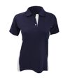 Finden & Hales Womens/Ladies Sports Polo T-Shirt (Navy/White) - UTRW416