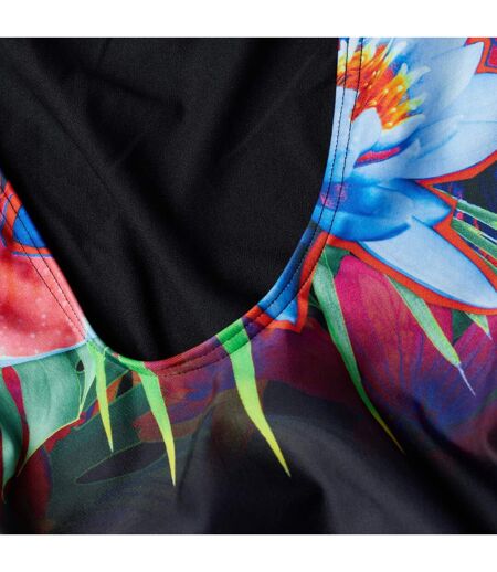 Womens/ladies Floral U-back One Piece Swimsuit Multicoloured Speedo