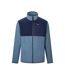 Veste Polaire Motif/style Blocs De Couleurs Frankie Homme Gris Pâle Bleu Marine Regatta-2
