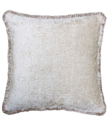 Riva Home Astbury Fringed Square Cushion Cover (Natural) (20 x 20in)