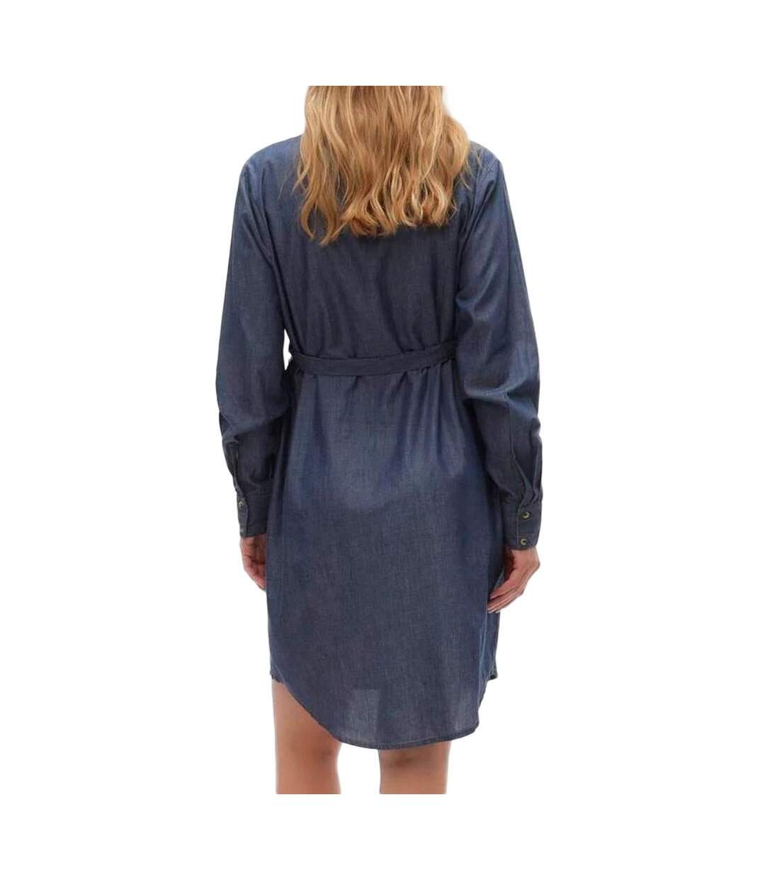 Robe de Grossesse Bleu Femme Mamalicious Natalia - L-2