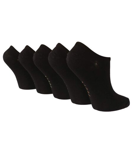 10 Pairs Ladies Bamboo Trainer Socks with Reinforced Heel & Toe