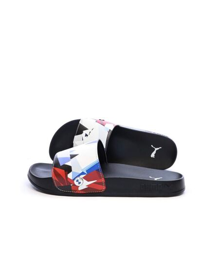 Claquettes blanches/noires homme puma 308368