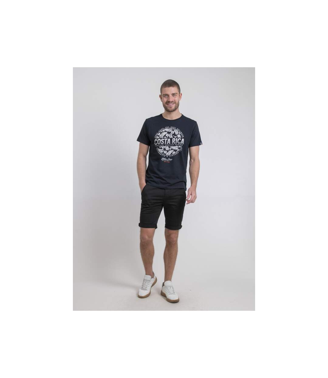 T-shirt col rond pur coton NEVOLTA-4