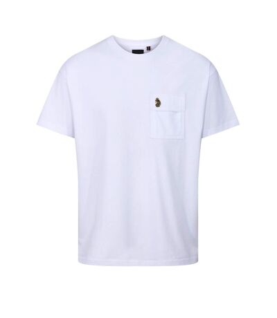 T-shirt Style Ville Leicester Homme Blanc Bleu Luke 1977