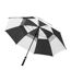 Longridge Double Canopy Golf Umbrella (Black/White) (One Size) - UTRD2444-1