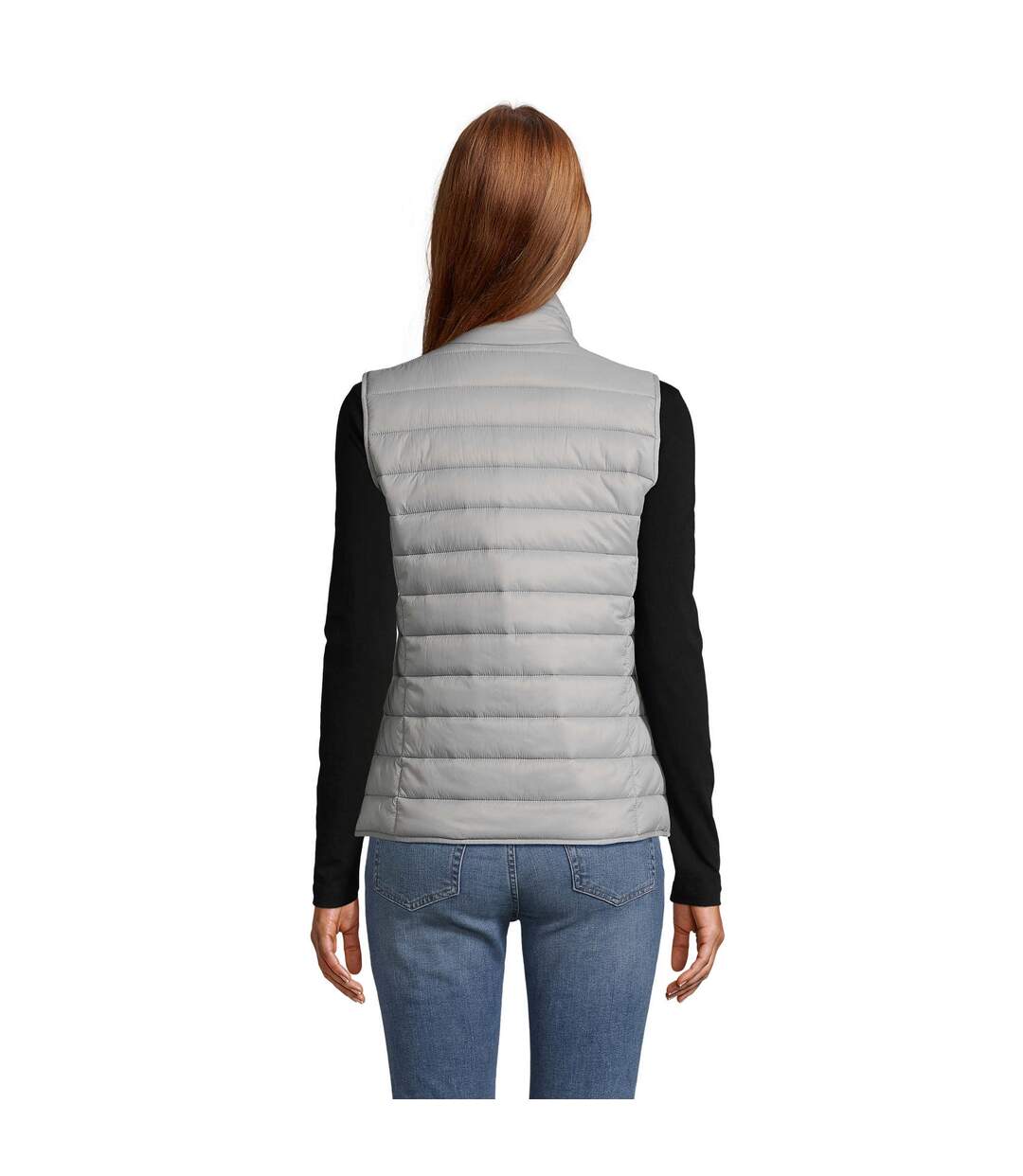 Veste Sans Manches Wave Femme Gris Métal SOLS-3