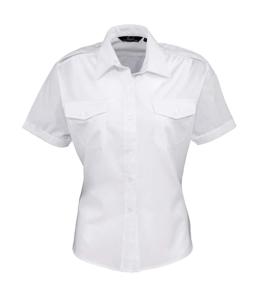 Pilote chemise à manches courtes femme blanc Premier