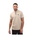 Mens Teresina Checked Trim Polo Shirt Stone Weekend Offender-2