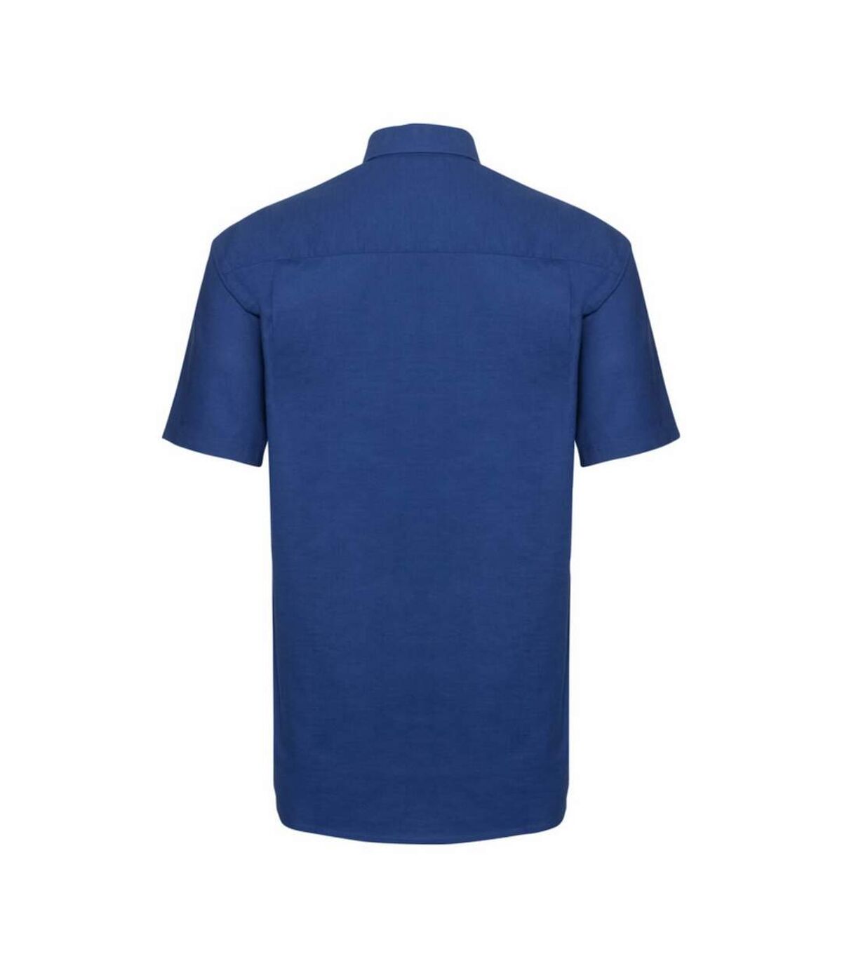 Russell Collection Mens Short Sleeve Easy Care Oxford Shirt (Bright Royal)