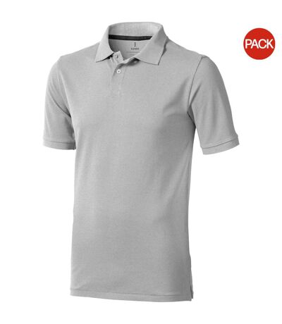 Lot de 2  polos manches courtes calgary homme gris Elevate