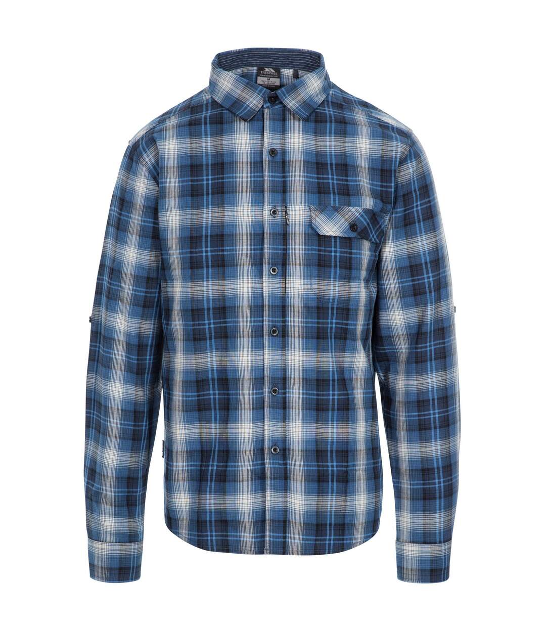 Trespass Mens Shougle Shirt (Navy Check)