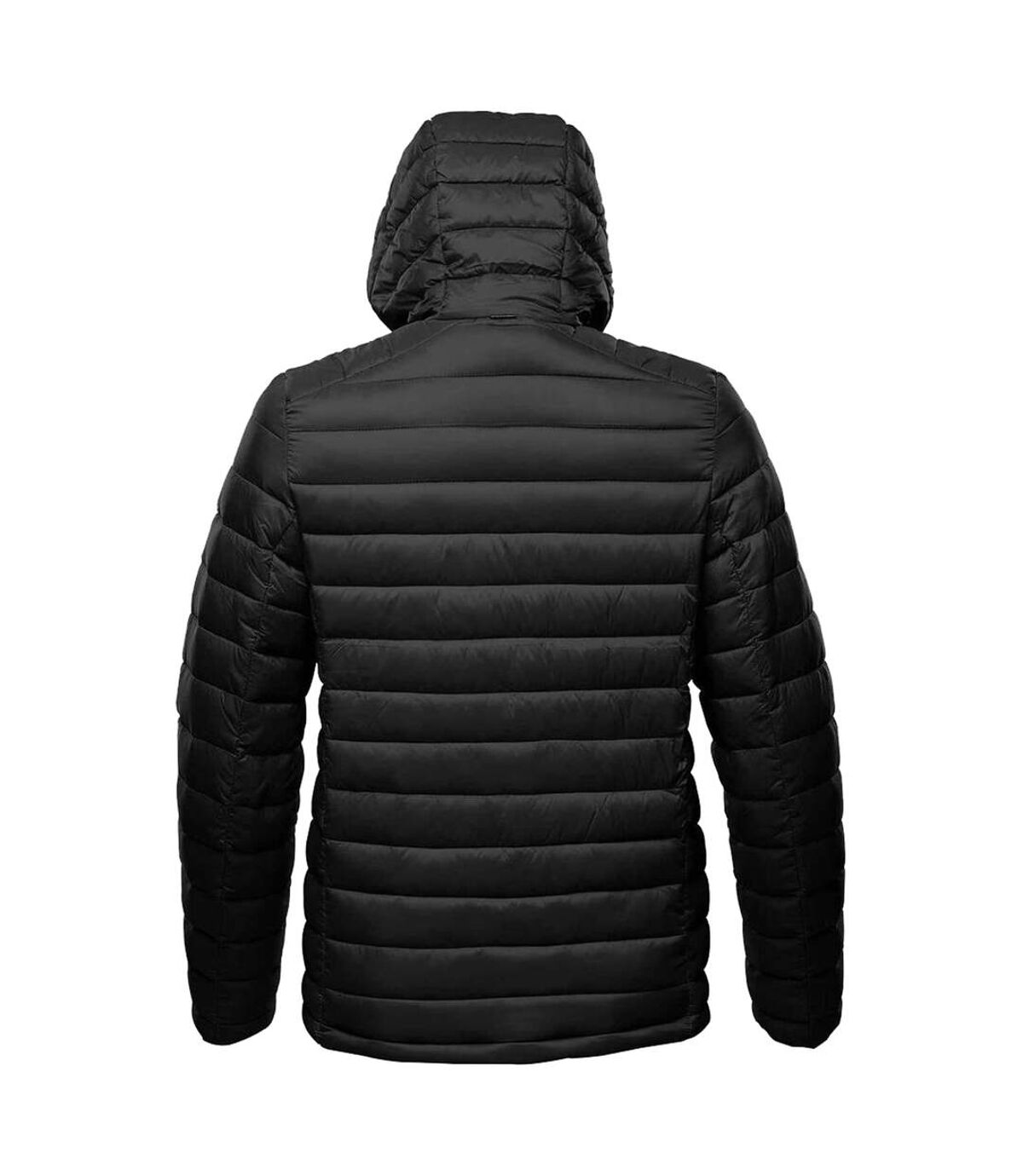 Stormtech Mens Gravity Hooded Thermal Winter Jacket (Durable Water Resistant) (Black/Marine Blue)