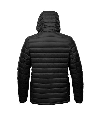 Stormtech Mens Gravity Hooded Thermal Winter Jacket (Durable Water Resistant) (Black/True Red)