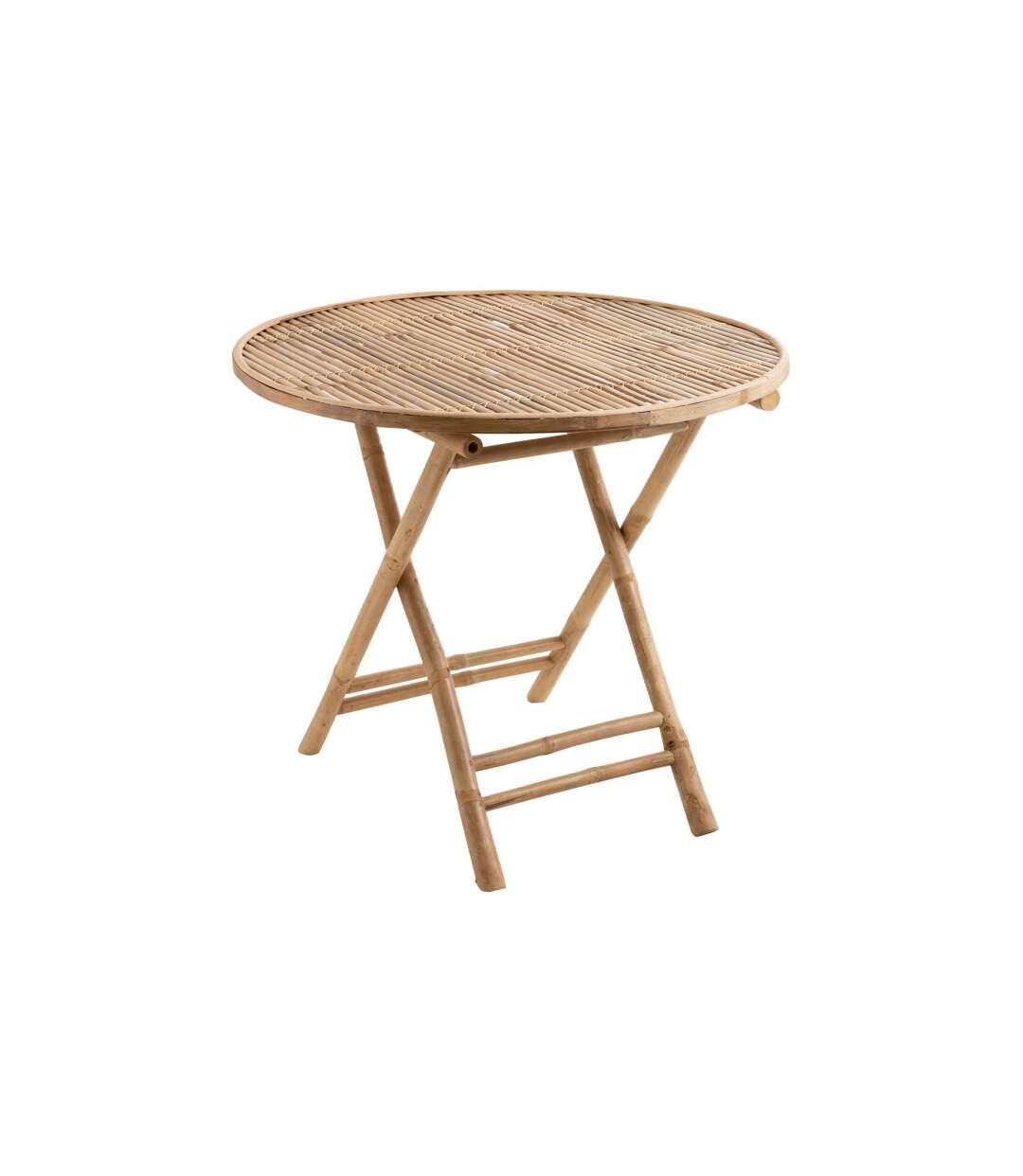 Table de Jardin Pliable Bambou 90cm Naturel