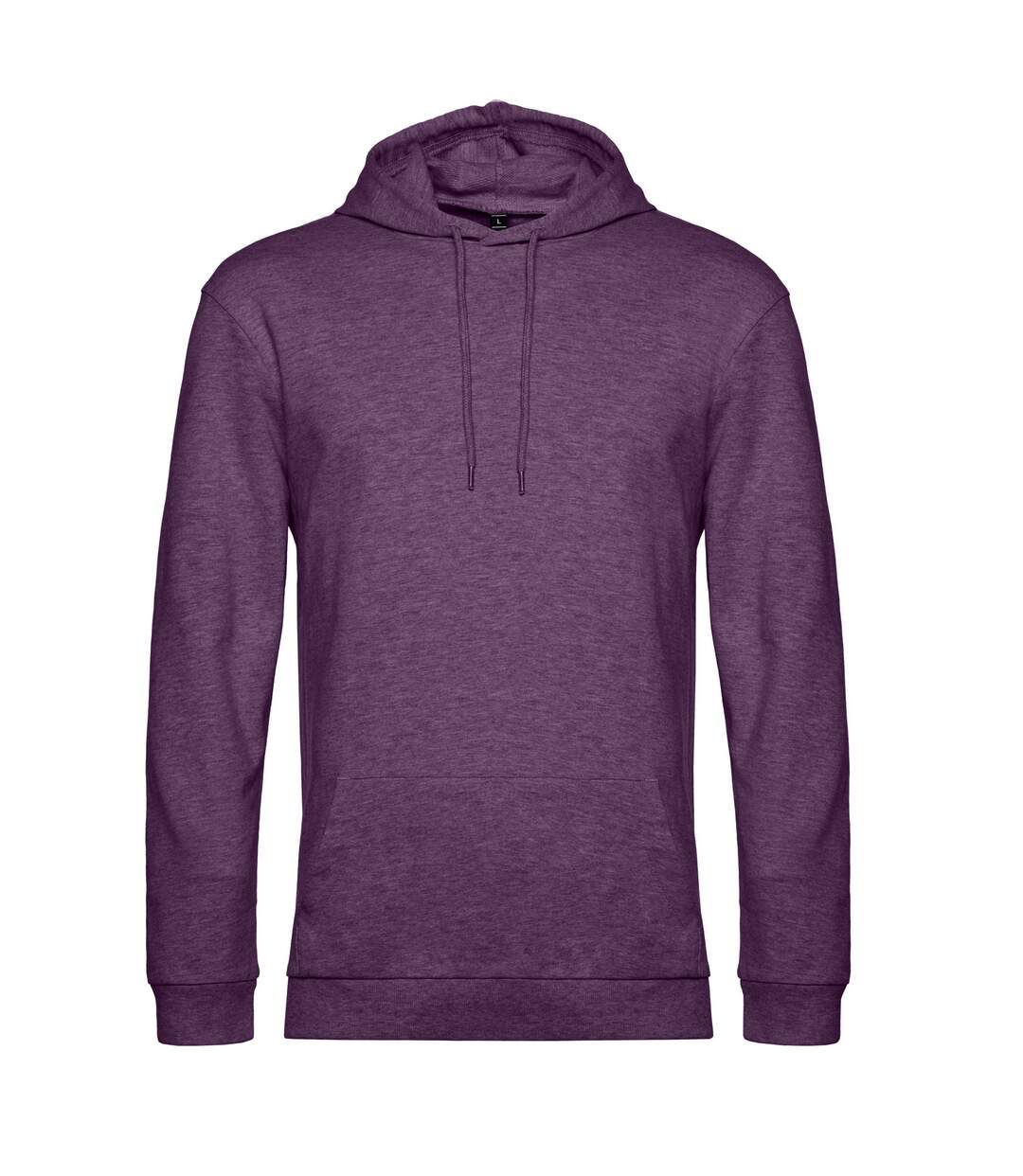 Sweat À Capuche Adulte Violet Chiné B&C-1