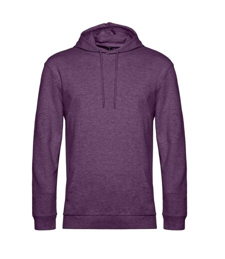 Sweat À Capuche Adulte Violet Chiné B&C