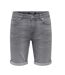 Short en jean gris clair homme only & sons sply-1