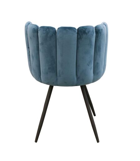 Chaise design effet velours Ariel