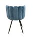 Chaise design effet velours Ariel-4