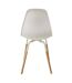 Chaise scandinave pieds métal et bois de hêtre Phenix (Lot de 6)