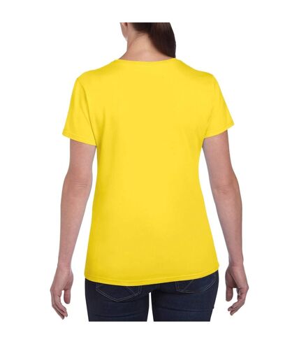 Gildan Ladies/Womens Heavy Cotton Missy Fit Short Sleeve T-Shirt (Daisy)