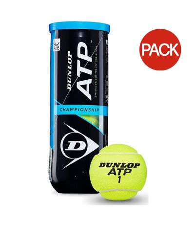 Balles de tennis atp championship taille unique jaune Dunlop