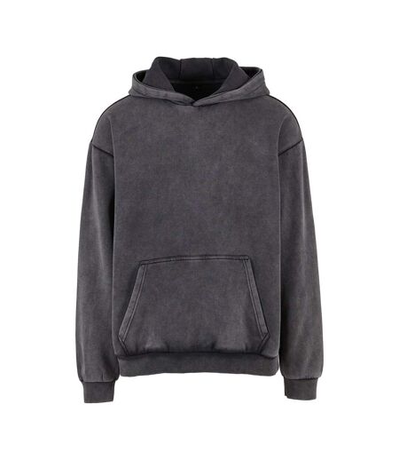 Sweat À Capuche Style Rétro Homme Anthracite Build Your Brand