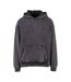 Sweat À Capuche Style Rétro Homme Anthracite Build Your Brand-1