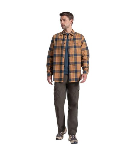 Chemise Manches Longues Motif/style À Carreaux Gable Homme Marron Clair À Carreaux Craghoppers