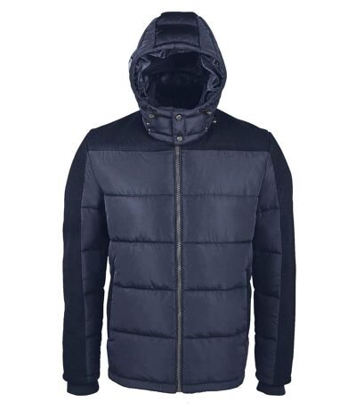 Doudoune chaude à capuche homme - 02886 - bleu marine