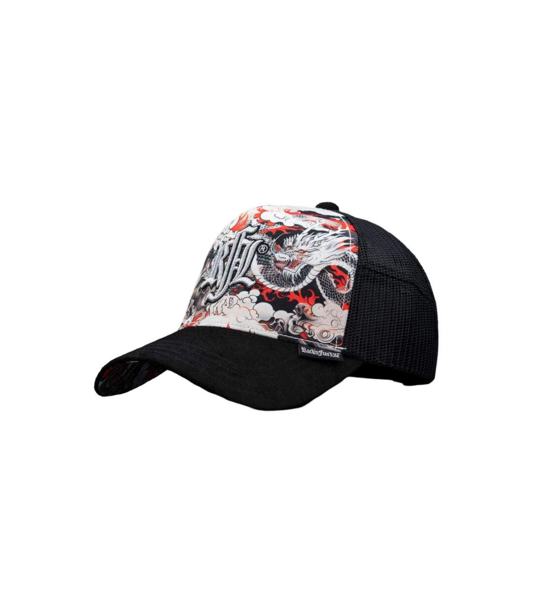 Casquette trucker avec filet bi-matière Dragon Rock'n Free Life-1