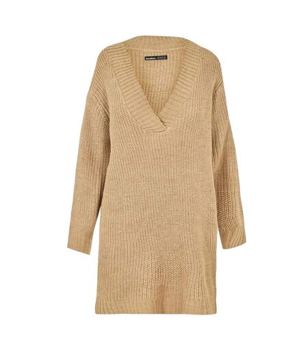 Robe Pull Adeline Femme Beige Gris Threadbare