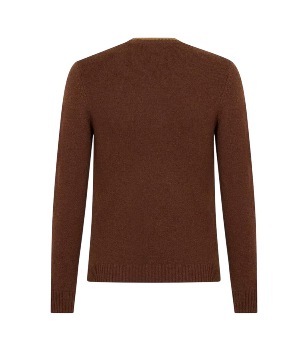 Mens Batwing Logo Crew Neck Jumper Brown Levis-2