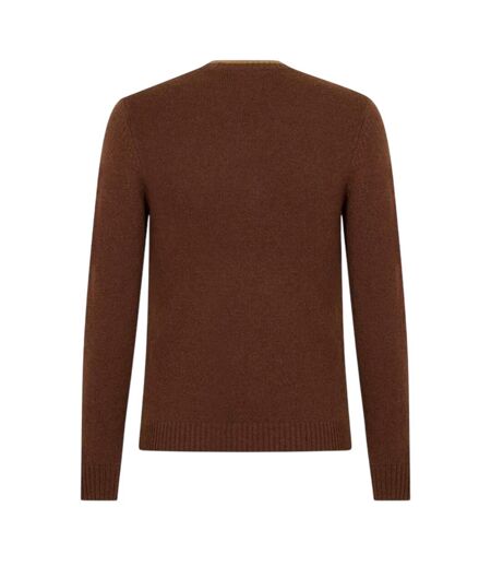 Mens Batwing Logo Crew Neck Jumper Brown Levis
