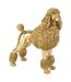 Statue Caniche Debout Trina 66cm Doré-1