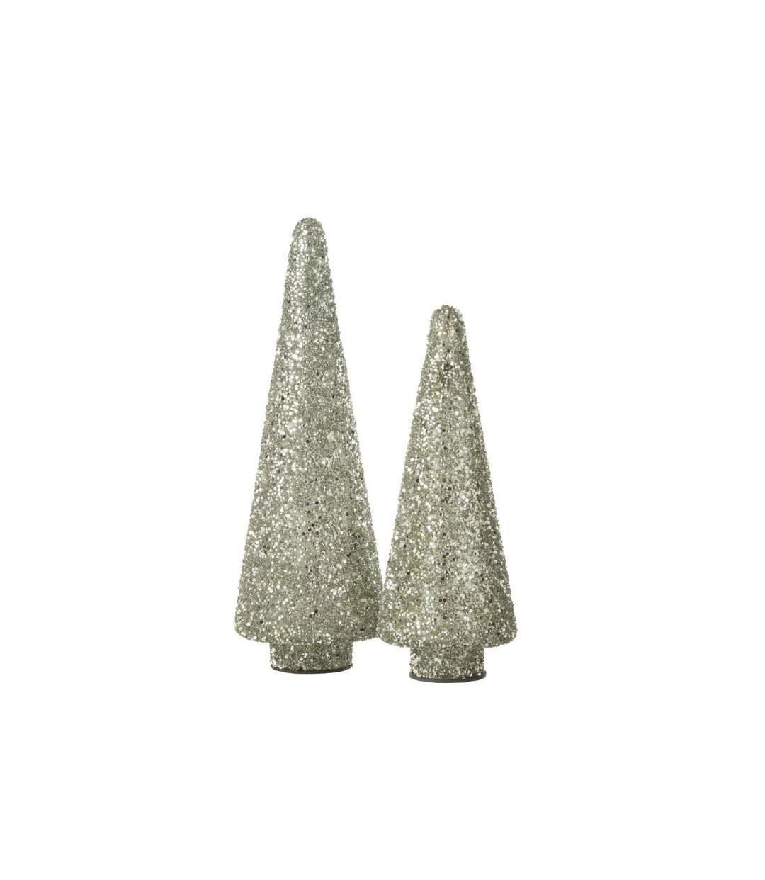 Sapin de Noël Déco à Paillettes Ethel 32cm Argent-2