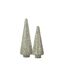 Sapin de Noël Déco à Paillettes Ethel 32cm Argent-2