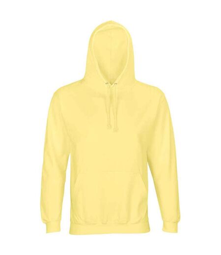 Sweat à capuche condor adulte jaune clair SOLS