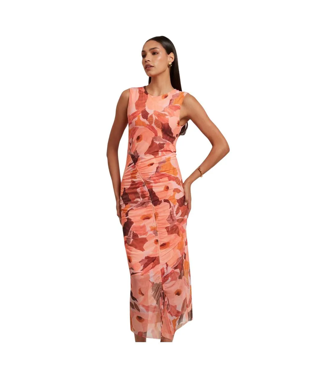 Robe Moulante Motif/style Floral Femme Corail Ted Baker-1