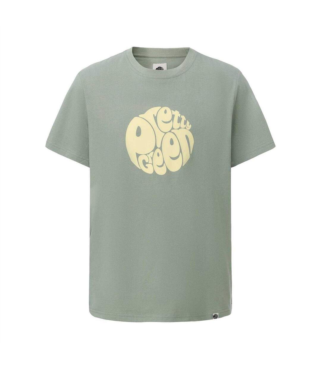 T-shirt Motif/style Logo Homme Vert De Gris Pretty Green-1