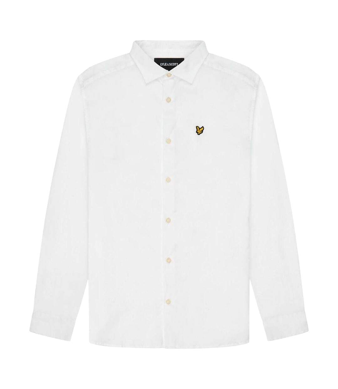 Mens Poplin Button-down Shirt White Lyle & Scott-2