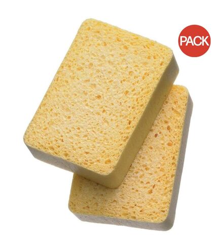 Pack of 2  Seriously good paper hanging sponge  one size yellow Harris