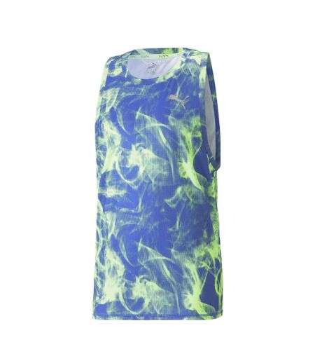 Débardeur bleu/vert homme puma run favorite - l
