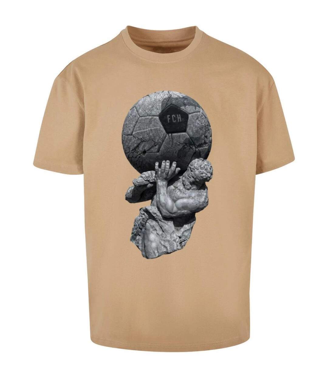 T-shirt Football's Coming Home Play God Homme Beige Mister Tee-2
