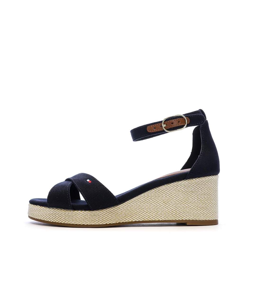 Sandales marine femme tommy hilfiger flag criss-cros-1