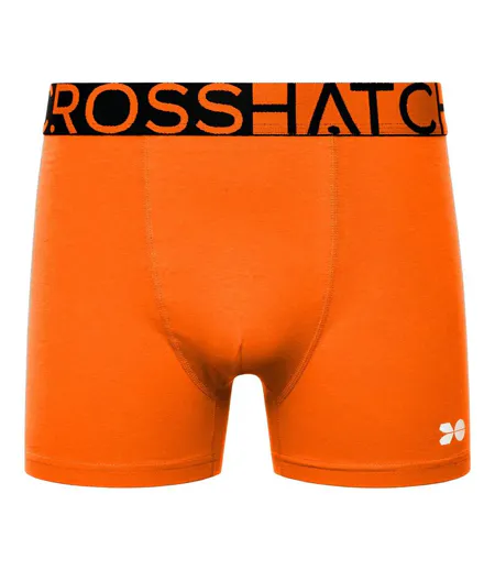 Boxers Dumas Homme Rouge Orange Crosshatch