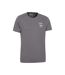 Mens discover oban cotton t-shirt gray Mountain Warehouse