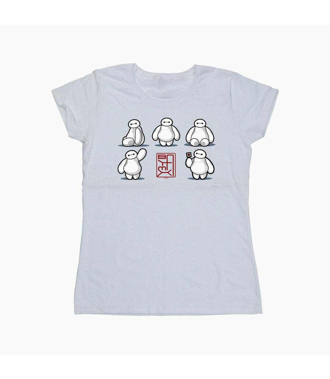 Disney - T-shirt BIG HERO BAYMAX MANY POSES - Femme (Blanc) - UTBI13209-1